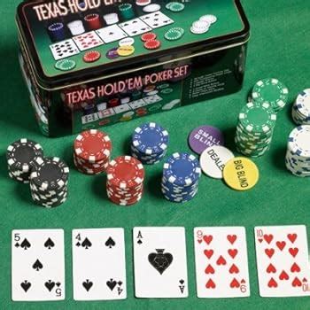 Texas Holdem Poker Set In Metal Tin : Amazon.co.uk: 